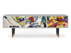 Móvel De Tv| Mueble de TV - 170х59х48 cm - T4 - Improvisation 26 , Cinza Cinzento