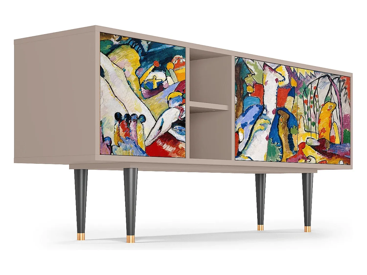 Móvel De Tv* Mueble de TV - 150х69х41 cm - T5 - Improvisation 26 , Latte Bege