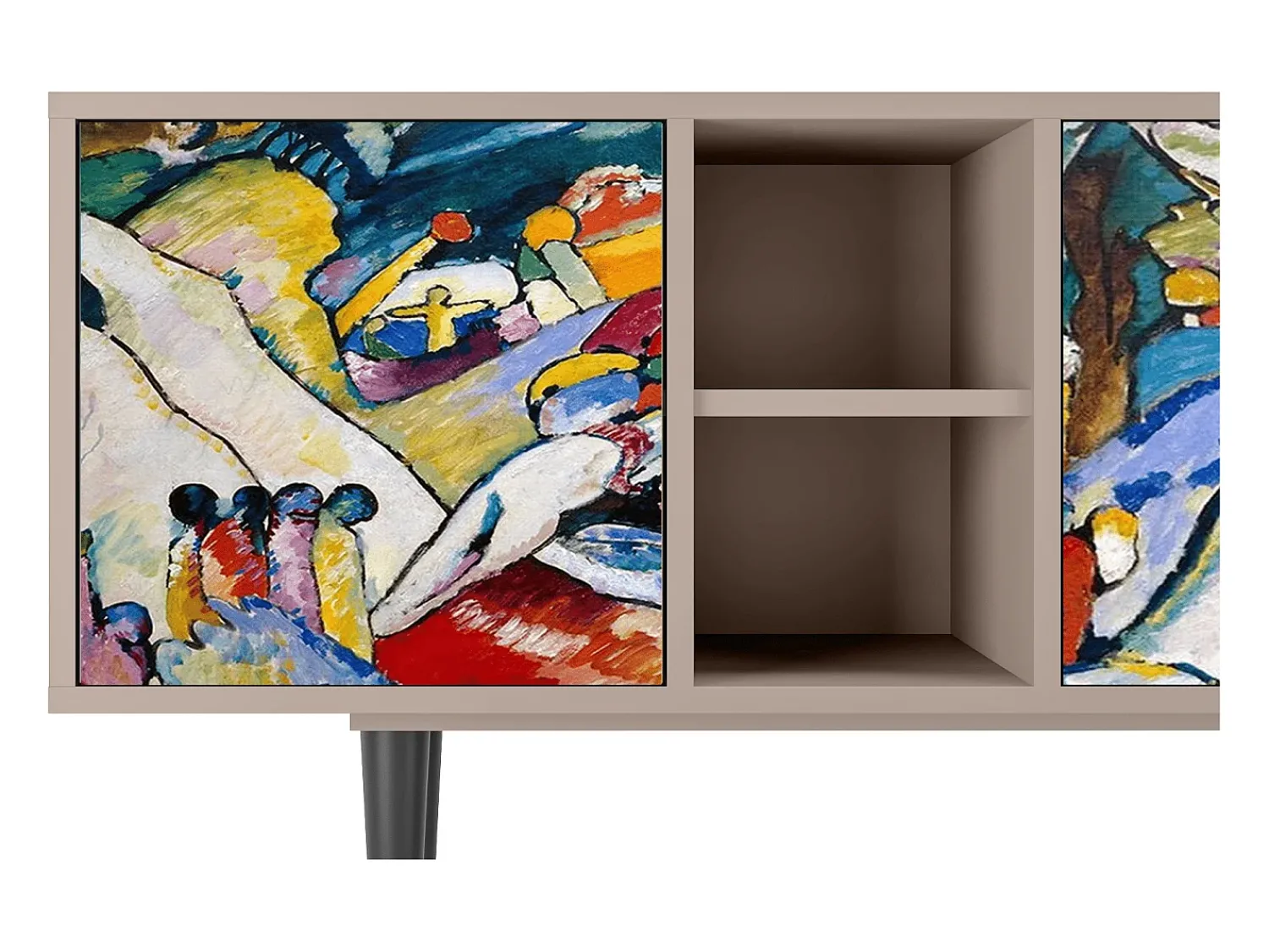 Móvel De Tv* Mueble de TV - 150х69х41 cm - T5 - Improvisation 26 , Latte Bege