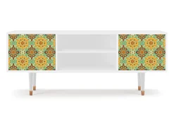 Mueble de TV - 170х69х48 cm - T2 - Indian Spices, Branco^ Móvel De Tv
