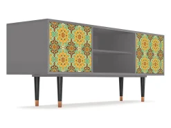 Móvel De Tv* Mueble de TV - 170х69х48 cm - T2 - Indian Spices, Cinza Cinzento