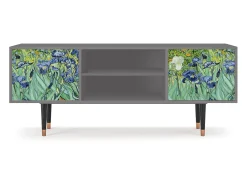 Móvel De Tv* Mueble de TV - 170х69х48 cm - T2 - Irises , Cinza Cinzento