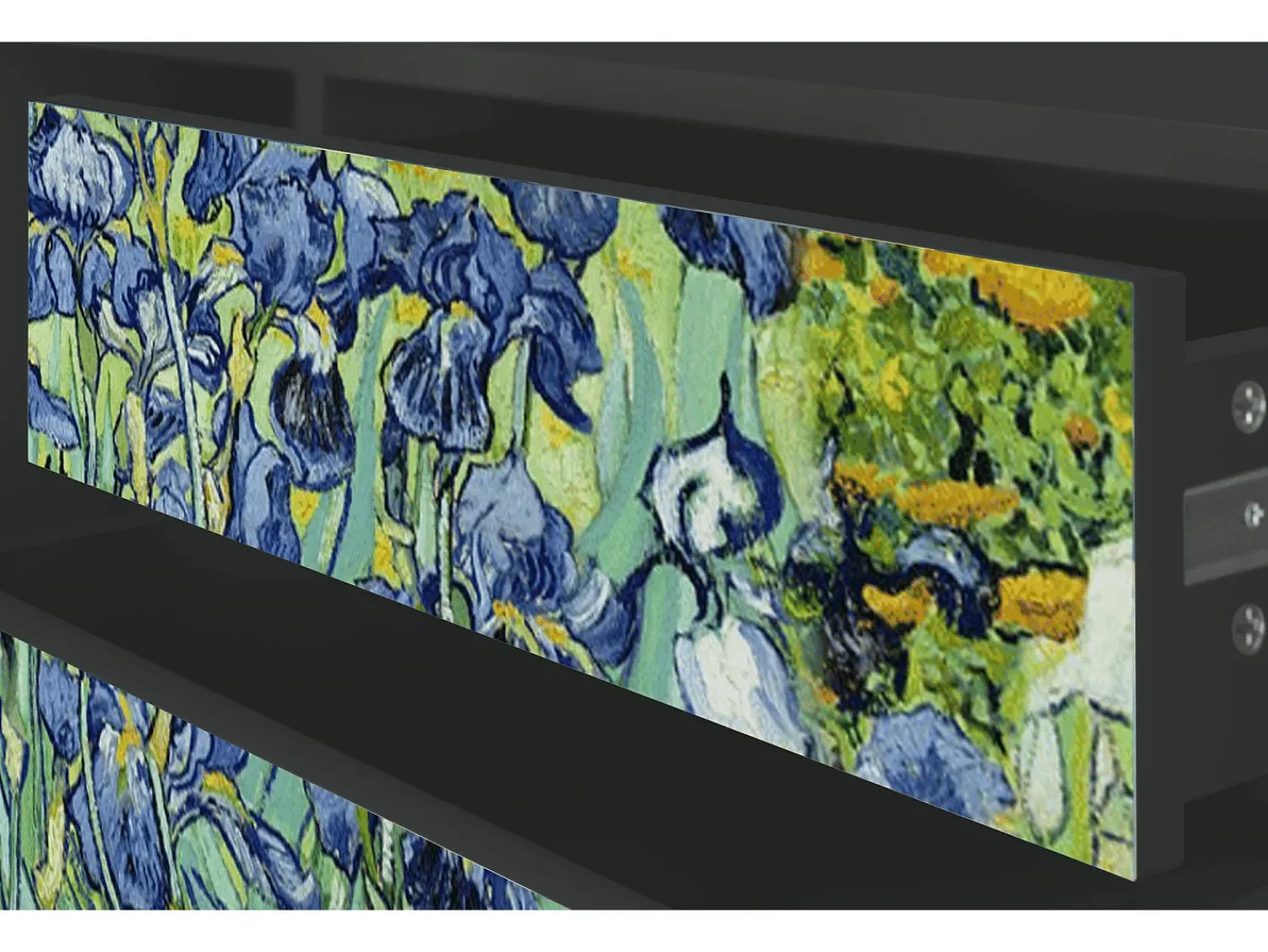 Móvel De Tv* Mueble de TV - 170х59х48 cm - T4 - Irises , Antracite Cinza antracite