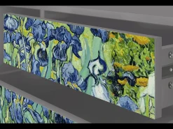 Móvel De Tv* Mueble de TV - 170х59х48 cm - T4 - Irises , Cinza Cinzento