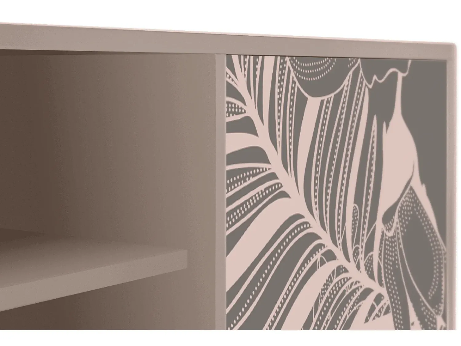 Móvel De Tv* Mueble de TV - 170х69х48 cm - T2 - Issabelline Flower, Latte Bege