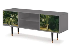 Móvel De Tv* Mueble de TV - 170х69х48 cm - T2 - Jalais Hill by Pissarro, Cinza Cinzento