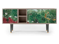 Móvel De Tv* Mueble de TV - 150х69х41 cm - T5 - Jungles in Paris, Areia Bege
