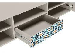 Móvel De Tv* Mueble de TV - 170х59х41 cm - T6 - Kaleidoscope, Areia Bege