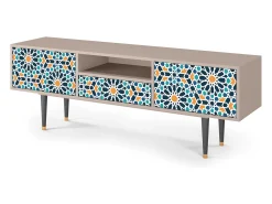 Móvel De Tv* Mueble de TV - 170х59х41 cm - T6 - Kaleidoscope, Latte Bege