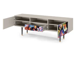 Móvel De Tv| Mueble de TV - 170х59х41 cm - T6 - Kandinsky, Areia Bege