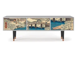 Mueble de TV - 170х59х48 cm - T4 - Katabira River, Cinza^ Móvel De Tv