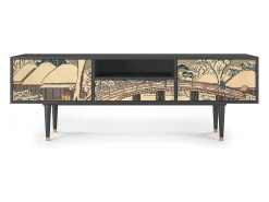 Best Mueble de TV - 170х59х41 cm - T6 - Katabira River, Antracite Cinza antracite