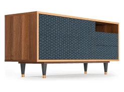 Mueble de TV - 125х56х41 cm - T7 - Knitted Pattern, Nogueira^ Móvel De Tv