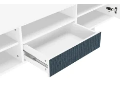 Mueble de TV - 170х59х41 cm - T6 - Knitted Pattern, Branco^ Móvel De Tv