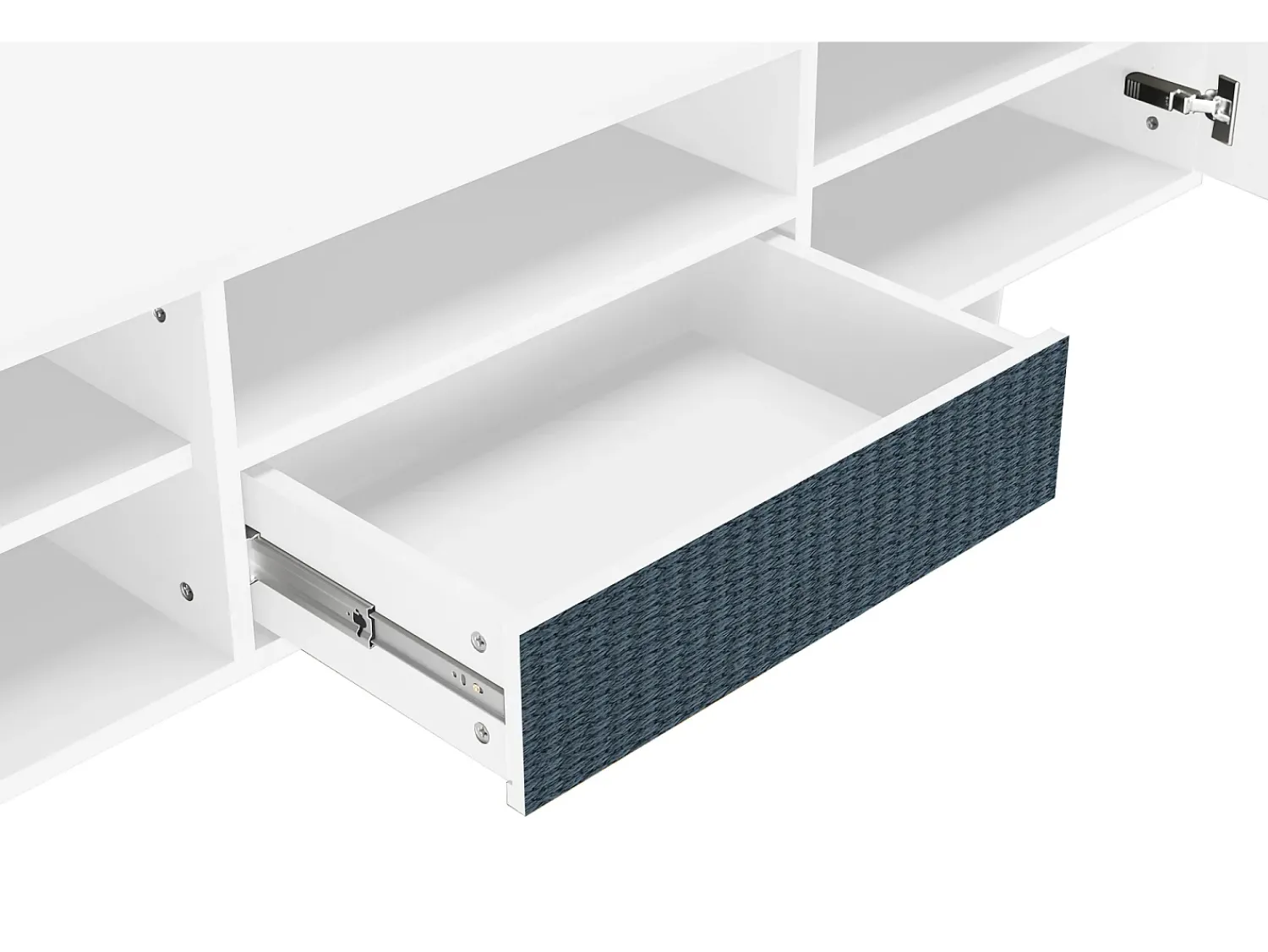 Mueble de TV - 170х59х41 cm - T6 - Knitted Pattern, Branco^ Móvel De Tv