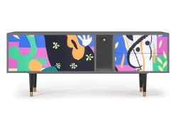 Outlet Mueble de TV - 170х69х48 cm - T1 - La Tristesse du Roi, Cinza Cinzento