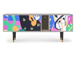 Móvel De Tv* Mueble de TV - 170х69х48 cm - T1 - La Tristesse du Roi, Areia Bege