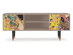 Clearance Mueble de TV - 170х69х48 cm - T2 - Lady with Fan by Klimt, Latte Bege