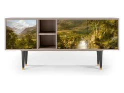 Mueble de TV - 150х69х41 cm - T5 - Lady with Fan by Klimt, Latte^ Móvel De Tv