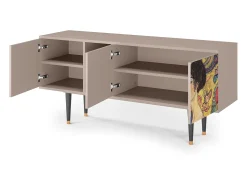 Mueble de TV - 150х69х41 cm - T5 - Lady with Fan by Klimt, Latte^ Móvel De Tv