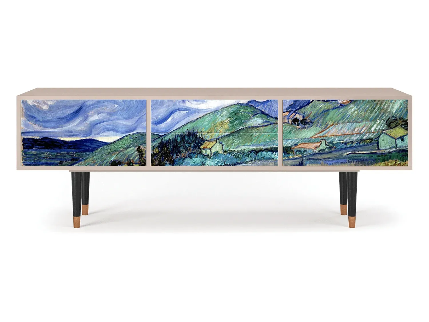 Móvel De Tv* Mueble de TV - 170х59х48 cm - T4 - Landscape, Latte Bege
