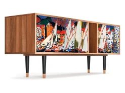 Móvel De Tv| Mueble de TV - 170х69х48 cm - T1 - Le Séchage des voiles , Nogueira Castanho