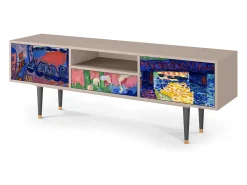 Hot Mueble de TV - 170х59х41 cm - T6 - Le Séchage des voiles , Latte Bege