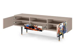 Hot Mueble de TV - 170х59х41 cm - T6 - Le Séchage des voiles , Latte Bege