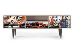 Hot Mueble de TV - 170х59х41 cm - T6 - Le Séchage des voiles , Latte Bege
