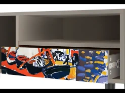 Móvel De Tv* Mueble de TV - 115х59х48 cm - T3 - Le Séchage des voiles , Areia Bege