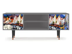 Mueble de TV - 170х69х48 cm - T2 - Le Séchage des voiles , Cinza^ Móvel De Tv