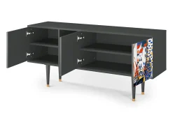 Mueble de TV - 150х69х41 cm - T5 - Le Séchage des voiles , Antracite^ Móvel De Tv
