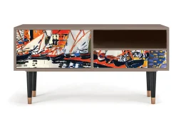 Móvel De Tv* Mueble de TV - 115х59х48 cm - T3 - Le Séchage des voiles , Latte Bege