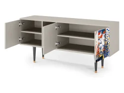 Móvel De Tv* Mueble de TV - 150х69х41 cm - T5 - Le Séchage des voiles , Areia Bege