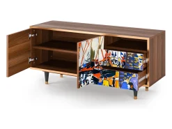 Móvel De Tv* Mueble de TV - 125х56х41 cm - T7 - Le Séchage des voiles , Nogueira Castanho