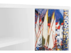 Móvel De Tv* Mueble de TV - 170х69х48 cm - T2 - Le Séchage des voiles , Branco Bege