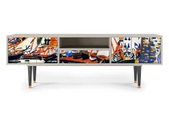 Online Mueble de TV - 170х59х41 cm - T6 - Le Séchage des voiles , Areia Bege