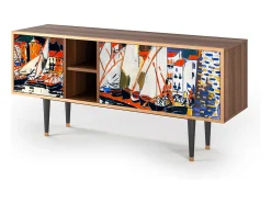 Discount Mueble de TV - 150х69х41 cm - T5 - Le Séchage des voiles , Nogueira Castanho