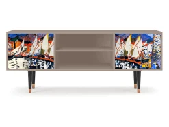 Mueble de TV - 170х69х48 cm - T2 - Le Séchage des voiles , Latte^ Móvel De Tv
