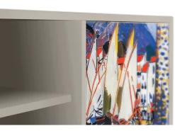 Mueble de TV - 170х69х48 cm - T2 - Le Séchage des voiles , Areia Bege