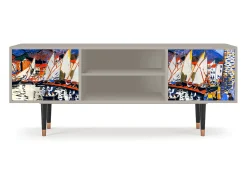 Mueble de TV - 170х69х48 cm - T2 - Le Séchage des voiles , Areia Bege
