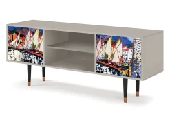 Mueble de TV - 170х69х48 cm - T2 - Le Séchage des voiles , Areia Bege