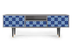 Móvel De Tv| Mueble de TV - 170х59х41 cm - T6 - Light Path, Cinza Cinzento