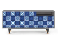 Mueble de TV - 125х56х41 cm - T7 - Light Path, Cinza^ Móvel De Tv