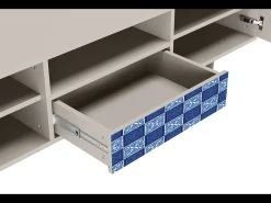 Móvel De Tv| Mueble de TV - 170х59х41 cm - T6 - Light Path, Areia Bege