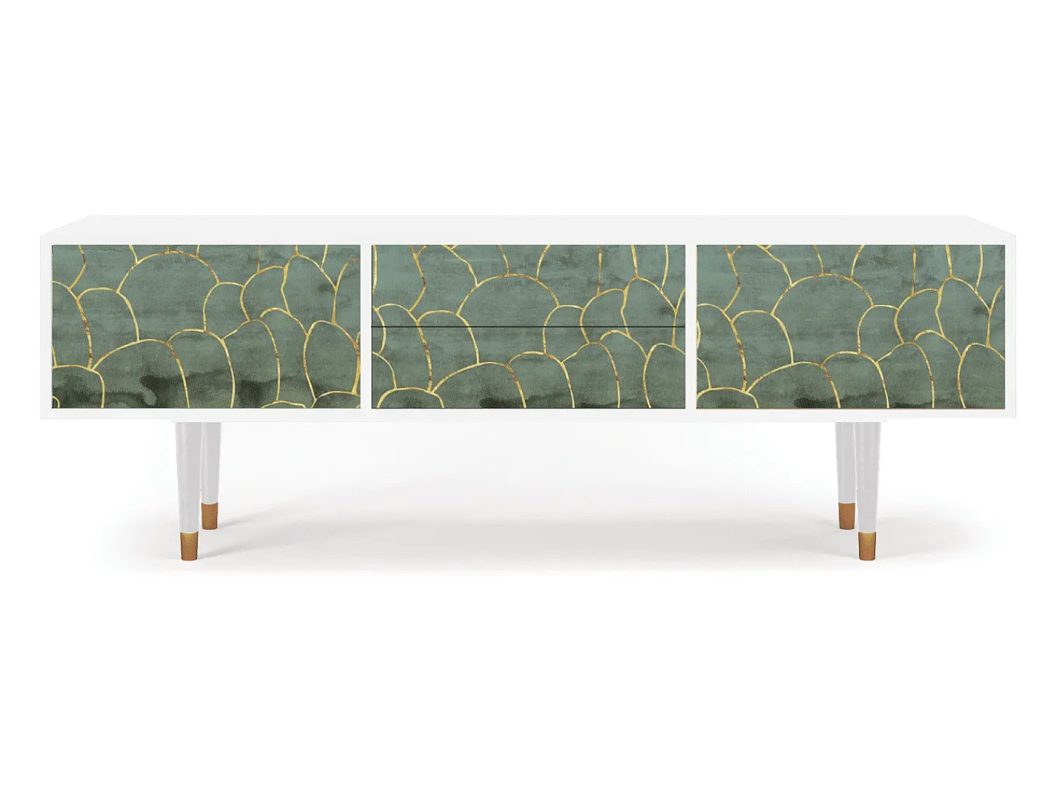 Sale Mueble de TV - 170х59х48 cm - T4 - Magnificent Water Lily, Branco Bege