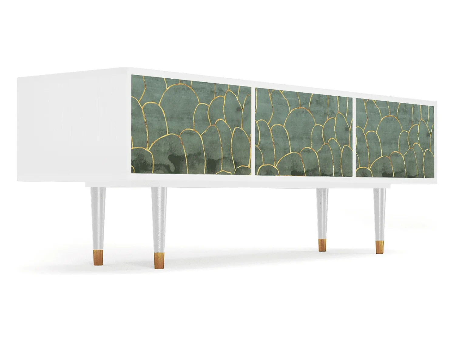 Sale Mueble de TV - 170х59х48 cm - T4 - Magnificent Water Lily, Branco Bege