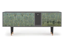 Clearance Mueble de TV - 170х69х48 cm - T1 - Magnificent Water Lily, Cinza Cinzento