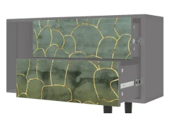 Clearance Mueble de TV - 170х69х48 cm - T1 - Magnificent Water Lily, Cinza Cinzento