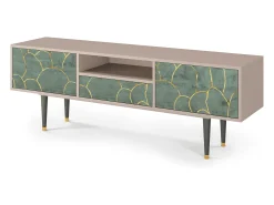 Móvel De Tv| Mueble de TV - 170х59х41 cm - T6 - Magnificent Water Lily, Latte Bege